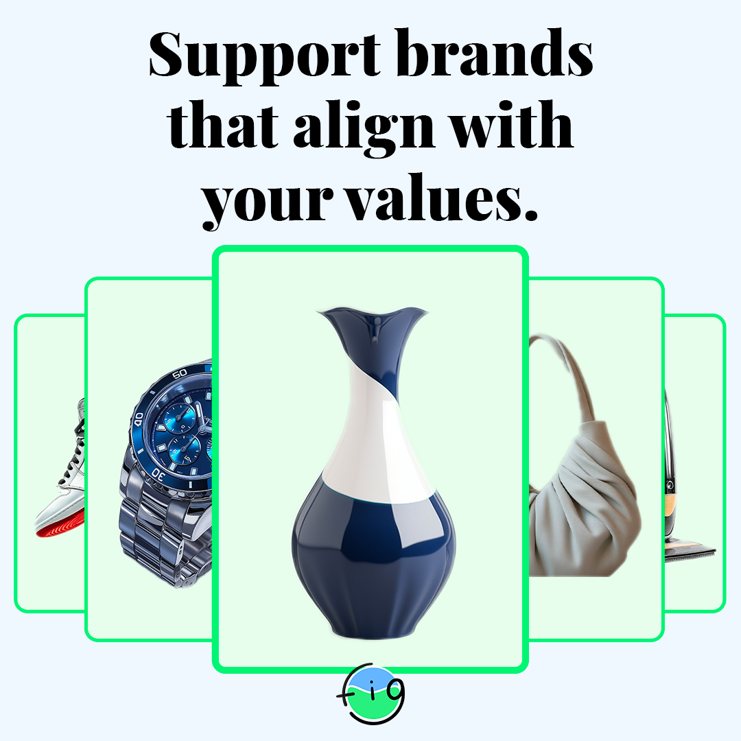 Fig social ad: Support brands that align with your values