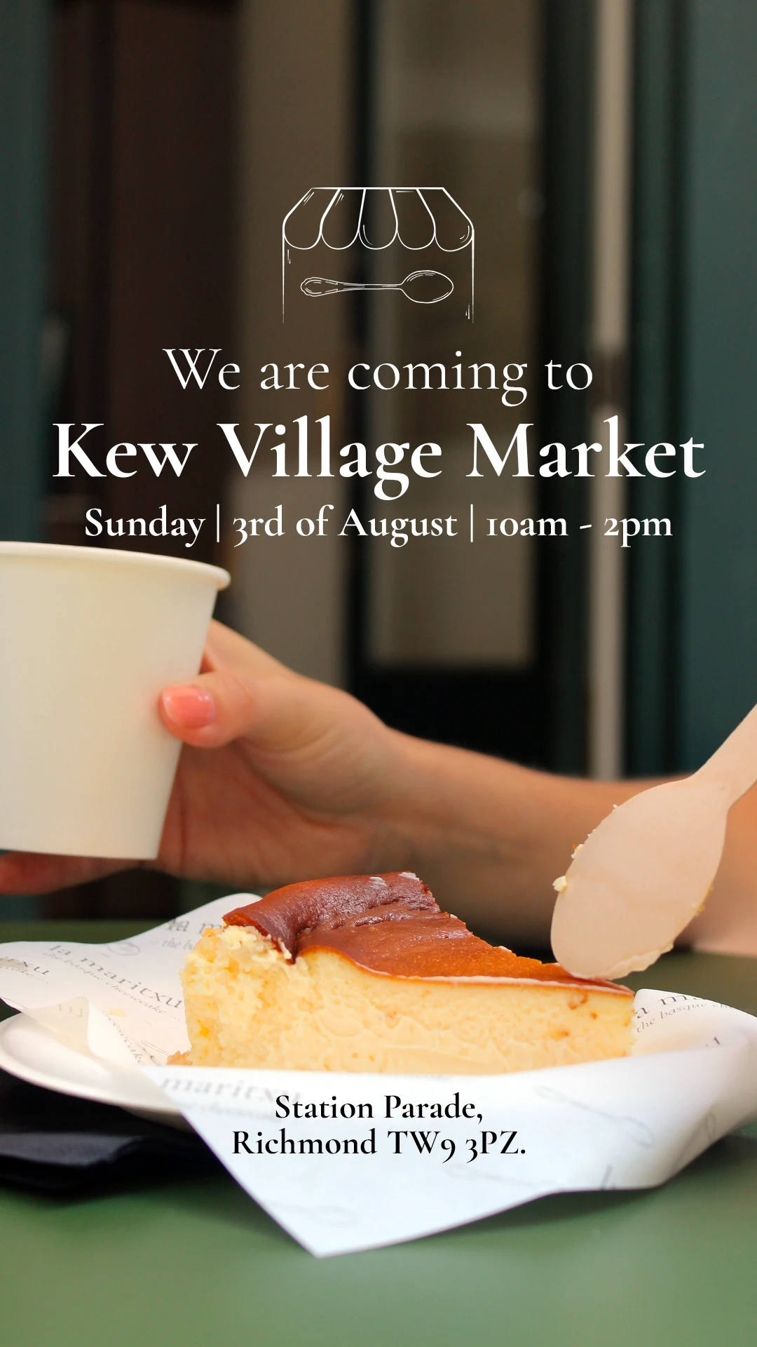 We are coming to Kew Village Market announcement