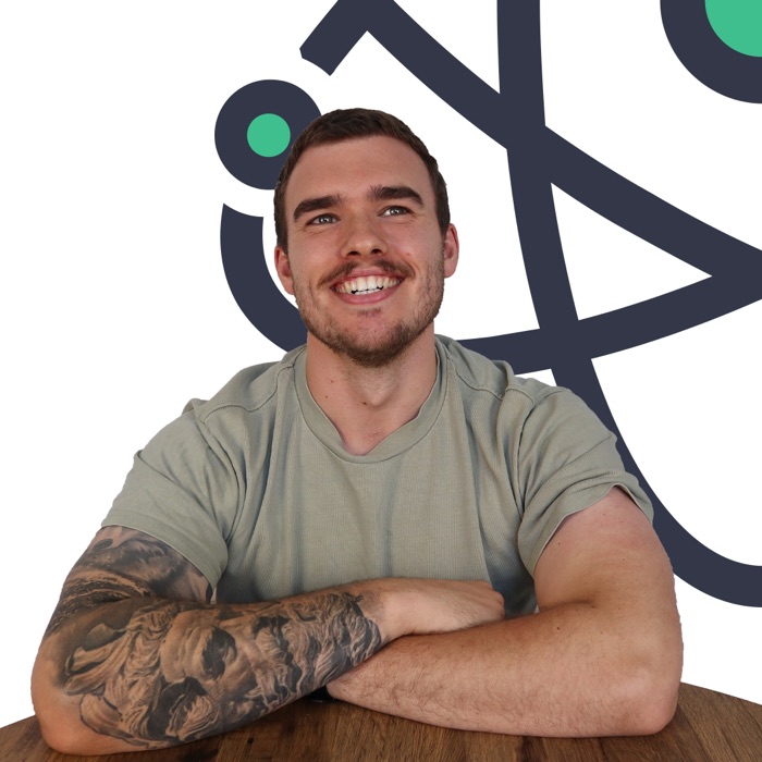Logicful team headshot on the branded backdrop